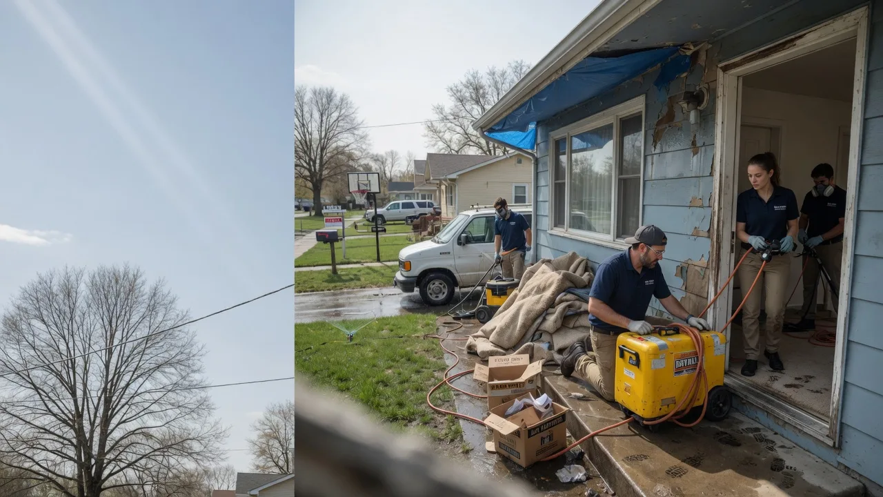 Basement Flood Cleanup in Wentzville, MO near me